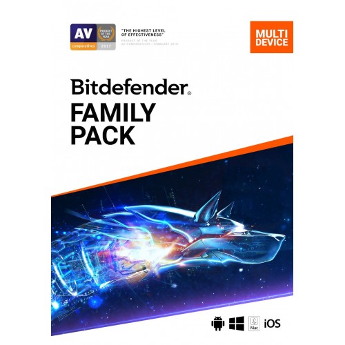 Bitdefender Family Pack 2020 | 15 Devices | 3 Years | Digital (ESD/EU)