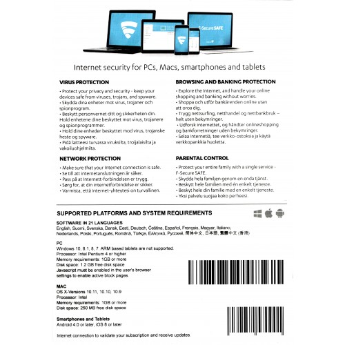 F-Secure Safe Internet Security  Attache | 1 Device | 1 Year | Digital (ESD/EU)