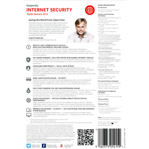 Kaspersky Internet Security 2015 | 1 Device | 1 Year | Digital (ESD/UK+EU)