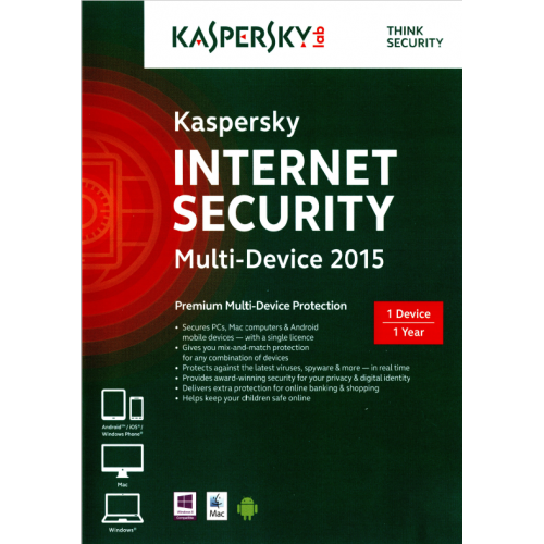 Kaspersky Internet Security 2015 | 1 Device | 1 Year | Digital (ESD/EU)
