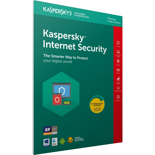 Kaspersky Internet Security 2018 | 3 Devices | 1 Year | Digital (ESD/EU)