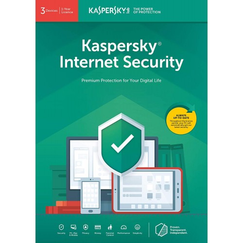Kaspersky Internet Security 2020 | 3 Devices | 1 Year | Digital (ESD/EU)