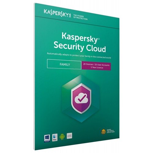 Kaspersky Security Cloud 2018 Family | 20 Devices | 1 Year | Digital (ESD/EU)