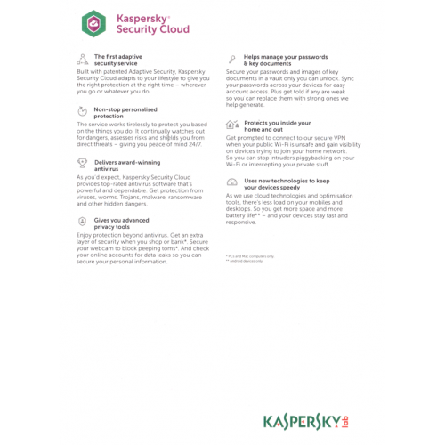 Kaspersky Security Cloud 2019 Personal | 3 Devices | 1 Year | Digital (ESD/EU)