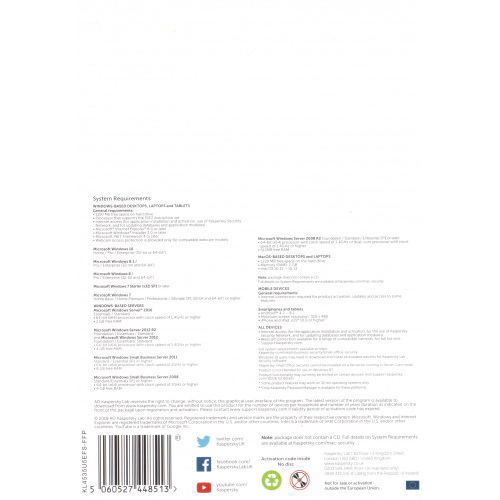 Kaspersky Small Office Security V6 | 1 Server | 5 Desktops | 1 Year | Digital (ESD/EU)