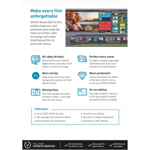 MAGIX Movie Edit Pro Plus 2018 | Digital (ESD/EU)