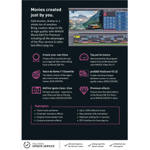MAGIX Movie Edit Pro Premium 2018 | Digital (ESD/EU)
