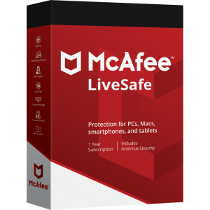 McAfee LiveSafe 2020 | 3 Devices | 1 Year | Digital (ESD/EU)