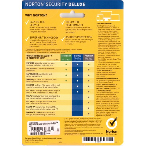 Norton Security Deluxe | 3 Devices | 3 Years | Digital (ESD/EU)