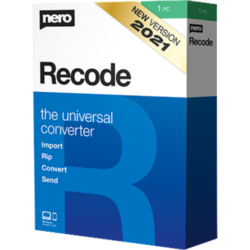 Nero Recode 2021 | 1PC (Perpetual Licence) | Digital (ESD/EU)