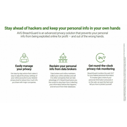 AVG BreachGuard | 3 Devices | 2 Years | Digital (ESD/EU)