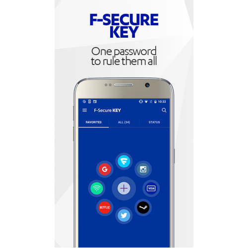 F-Secure Key - Premium Password Manager | Unlimited Appareils | 1 An