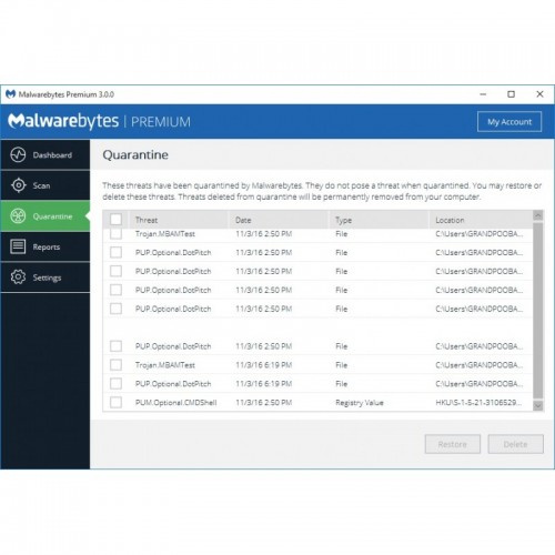 Malwarebytes Premium for Windows 2021 | 1 PC | 1 Year | Digital (ESD/UK)