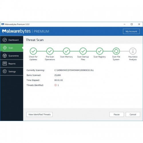 Malwarebytes Premium for Windows 2021 | 1 PC | 1 Year | Digital (ESD/UK)