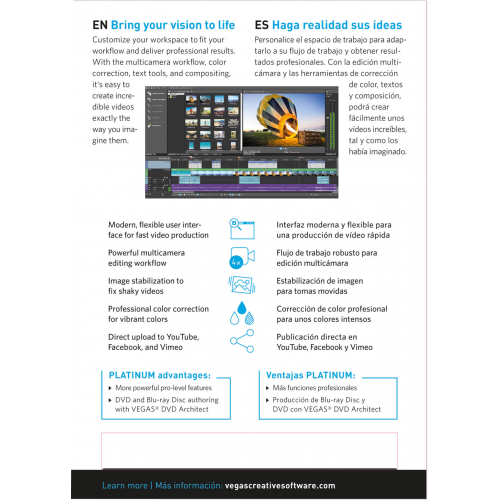 VEGAS Movie Studio 15 Platinum | Digital (ESD/EU)