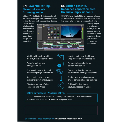 VEGAS Movie Studio 15 Suite | Digital (ESD/EU)