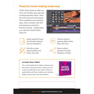 VEGAS Movie Studio 16 | Digital (ESD/EU)