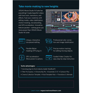 VEGAS Movie Studio 16 Suite | Digital (ESD/EU)
