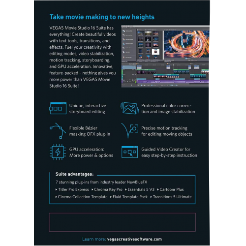 VEGAS Movie Studio 17 Suite | Digital (ESD/EU)